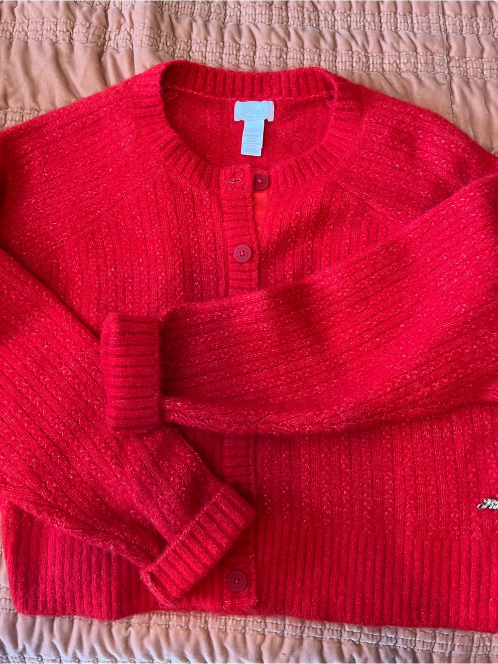 Red Women's Knit Cardigan Sweater - Brand:Victoria’s Secret